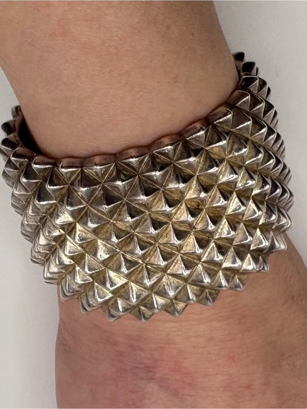 Stephen Webster Superstud Wide Solid 925 Sterling Silver Black Rhodium Cuff 127g